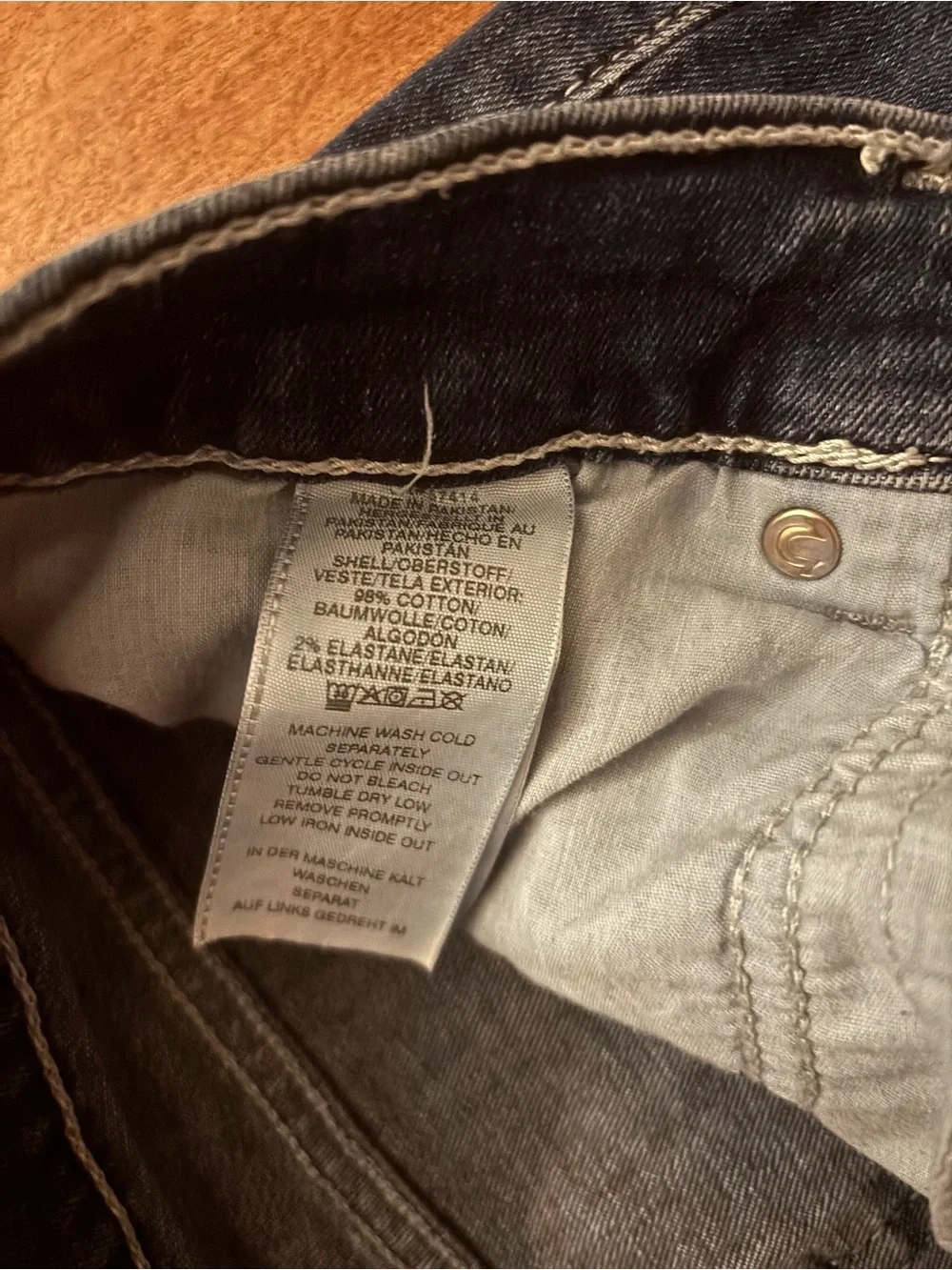 True Religion Rocco Moto Relaxed Skinny Jeans 33x34